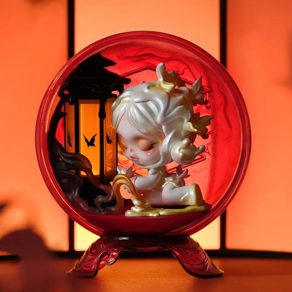 POP MART SKULLPANDA The Mirage Series Figurer Mystery Box 1PC/9ST POP MART Blind Box Actionfigur Söt leksak