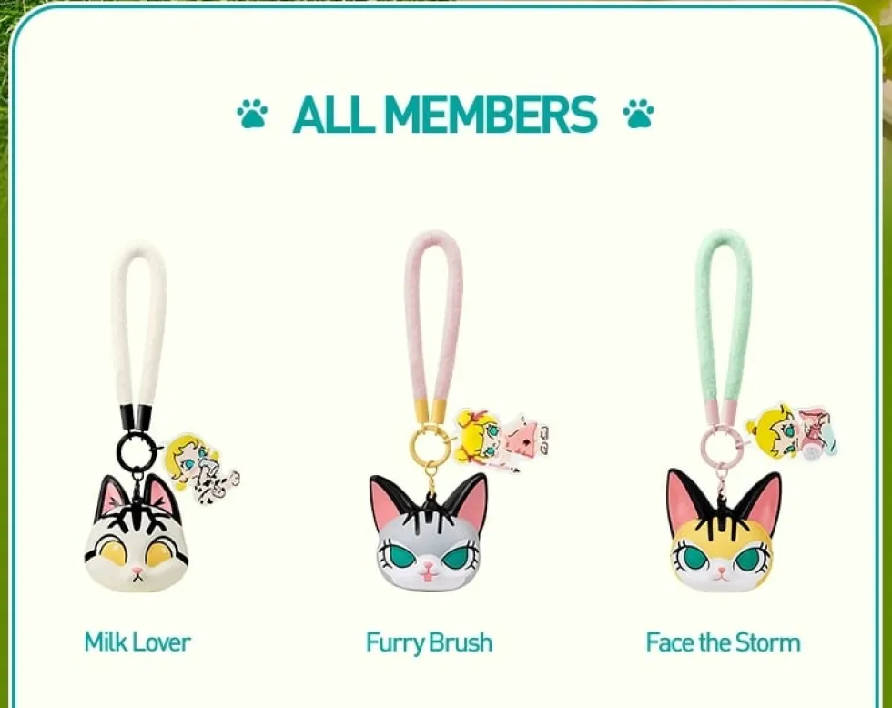 POP MART THE MONSTERS Baby Molly & Baby Tabby Series-Pinch Pendant Blind Box 1PC/6ST Blindbox