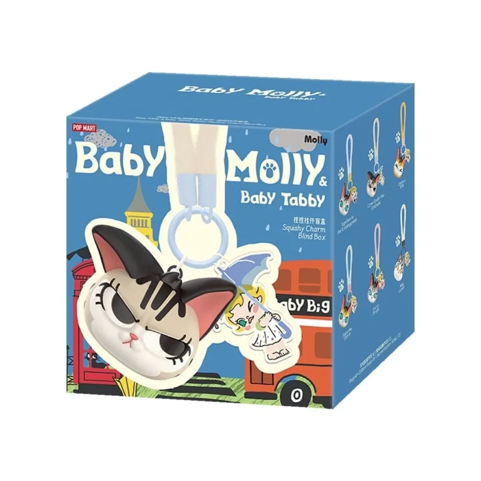 POP MART THE MONSTERS Baby Molly & Baby Tabby Series-Pinch Pendant Blind Box 1PC/6ST Blindbox