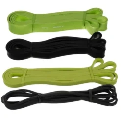 Powerband träningsband set 4-pack 2-40 kg med dörrankare & väska