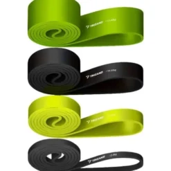 Powerband träningsband set 4-pack 2-40 kg med dörrankare & väska