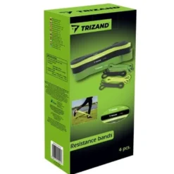 Powerband träningsband set 4-pack 2-40 kg med dörrankare & väska