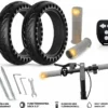 Punkteringsfria däck 8.5" 2-pack + blinkers med fjärrkontroll – Xiaomi M365 Pro Pro2 1S elsparkcykel elkick scooter tillbehör handtag