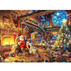 Pussel adventskalender 2026 julpussel 1008 bitar Jultomte 24 lådor
