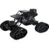 Radiostyrd RC Rock Crawler 4x4 med hjul & larvband 2.4 GHz svart