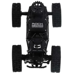 Radiostyrd RC Rock Crawler 4x4 med hjul & larvband 2.4 GHz svart
