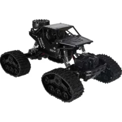 Radiostyrd RC Rock Crawler 4x4 med hjul & larvband 2.4 GHz svart