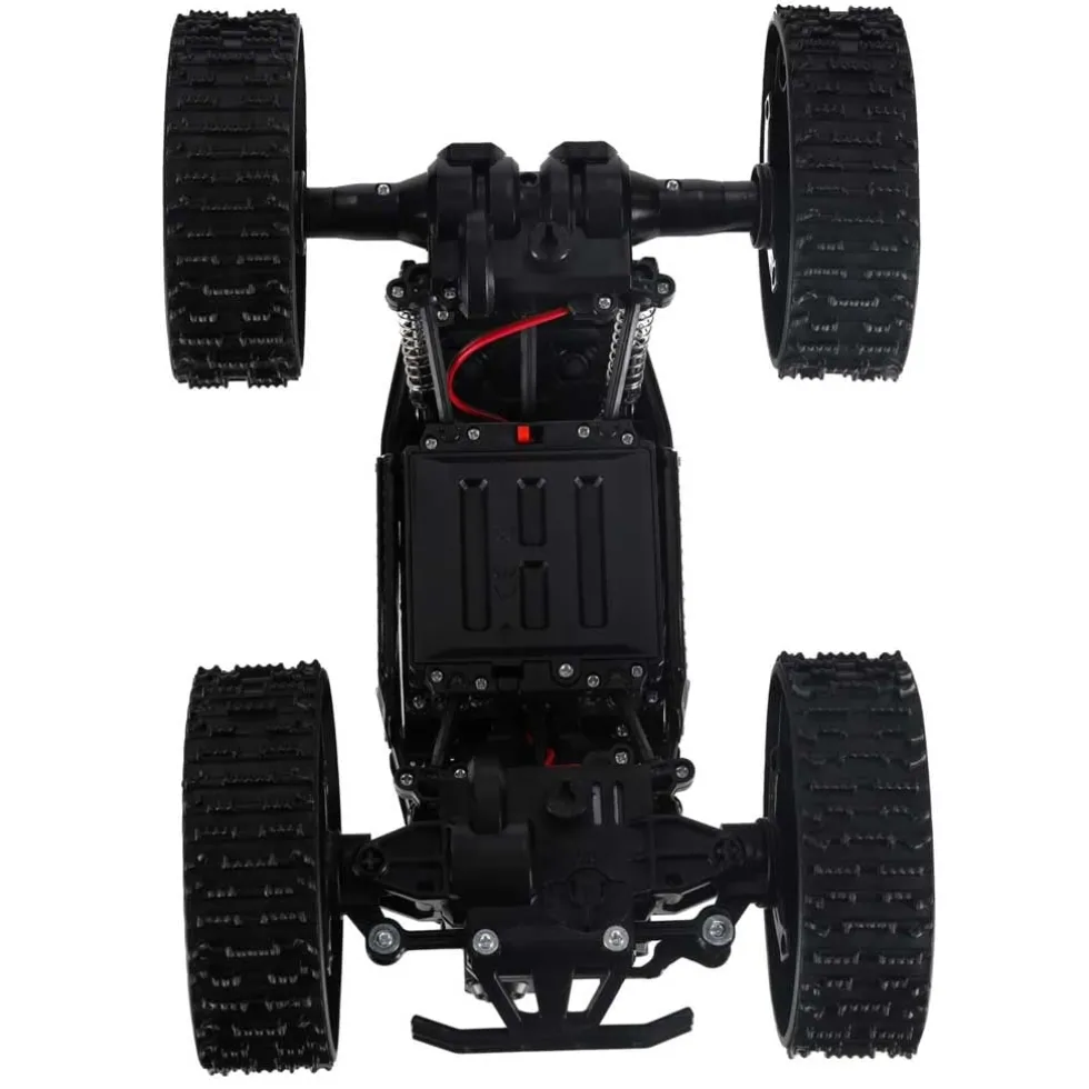 Radiostyrd RC Rock Crawler 4x4 med hjul & larvband 2.4 GHz svart