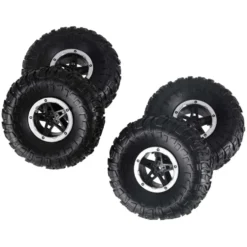 Radiostyrd RC Rock Crawler 4x4 med hjul & larvband 2.4 GHz svart