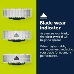 Rakblad kompatibel med Philips Oneblade Replacement, 1, 2 - eller 3-pack.