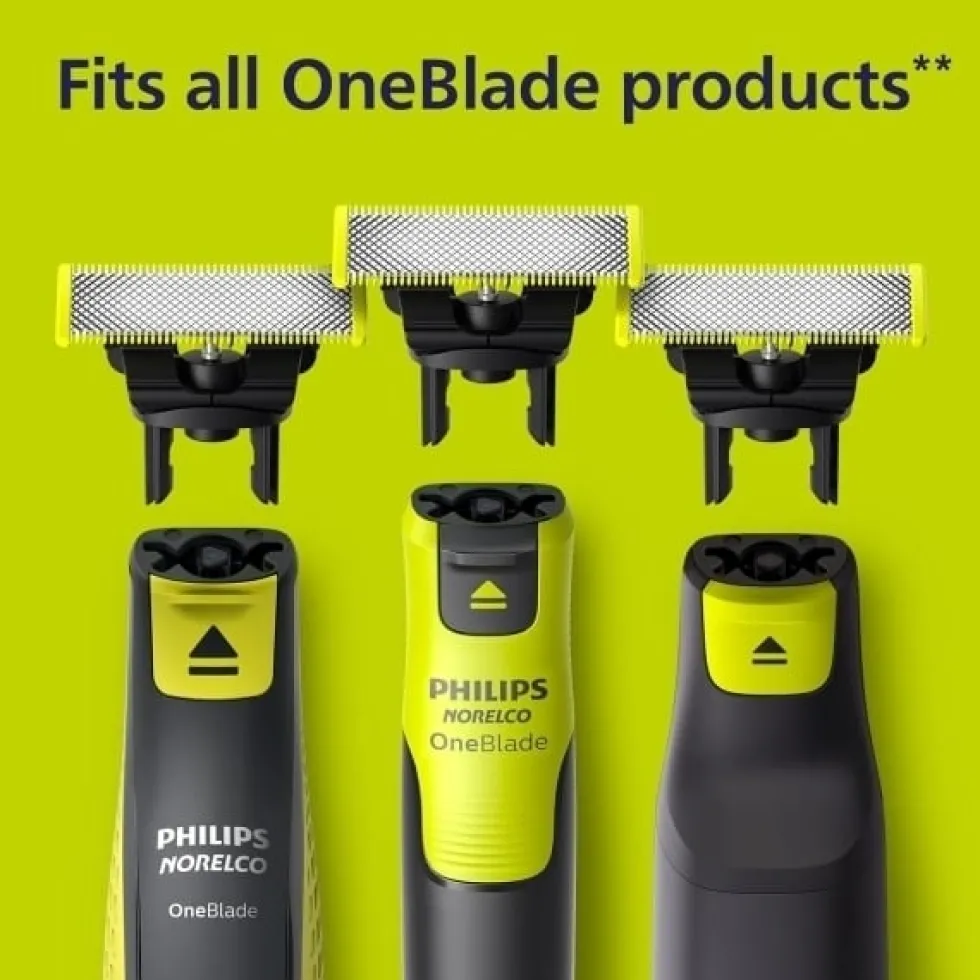 Rakblad kompatibel med Philips Oneblade Replacement, 1, 2 - eller 3-pack.