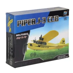 RC-flygplan Piper FX803 2.4 GHz med sändare, 150 mAh batteri gul