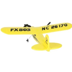 RC-flygplan Piper FX803 2.4 GHz med sändare, 150 mAh batteri gul