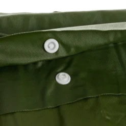 Regnponcho PVC grön 127x100 cm unisex med knappar