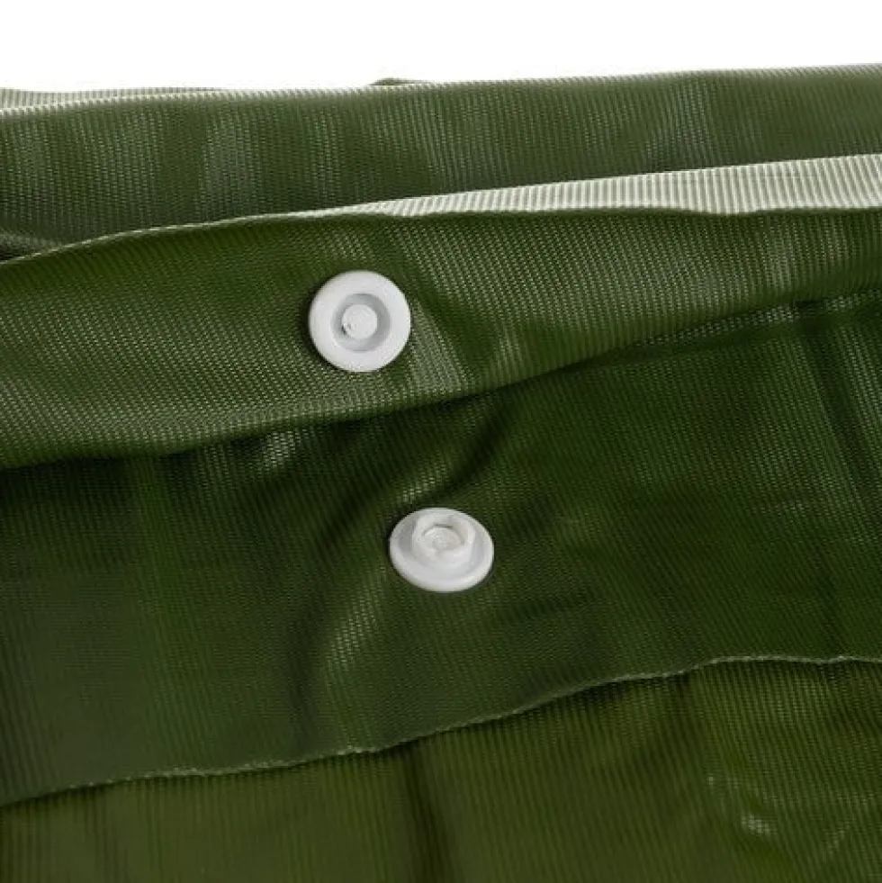 Regnponcho PVC grön 127x100 cm unisex med knappar