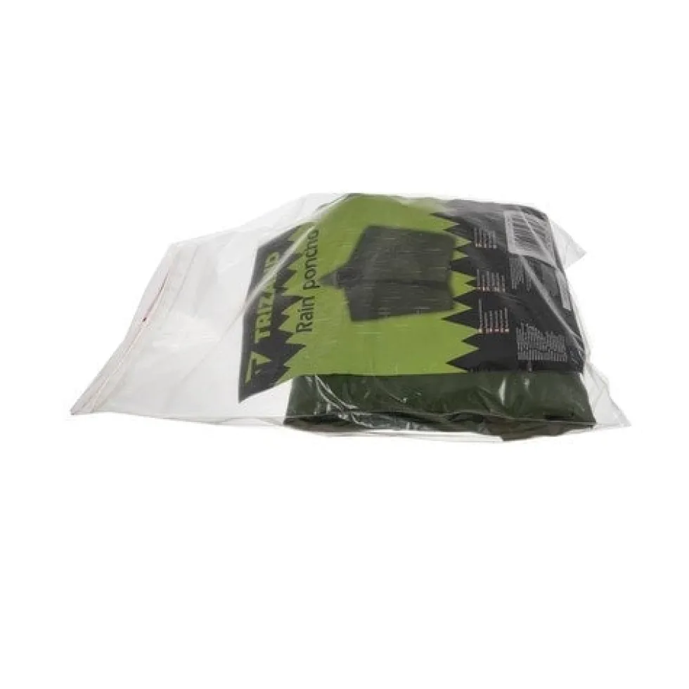Regnponcho PVC grön 127x100 cm unisex med knappar