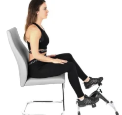 Rehabiliteringscykel 2i1 mini för armar & ben hopfällbar med LCD