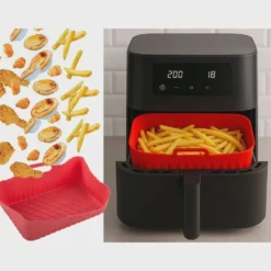 Rektangulär Silikoninsats till Air Fryer 20x14cm, Non-Stick