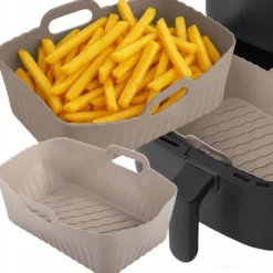 Rektangulär Silikoninsats till Air Fryer 20x14cm, Non-Stick