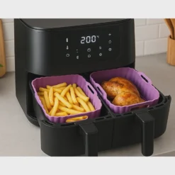 Rektangulär Silikoninsats till Air Fryer 20x14cm, Non-Stick
