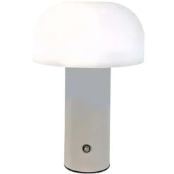 Retro Bordslampa Svamp - Trådlös Uppladdningsbar LED Lampa Vit