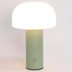 Retro Bordslampa Svamp - Trådlös Uppladdningsbar LED Lampa Grön