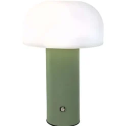 Retro Bordslampa Svamp - Trådlös Uppladdningsbar LED Lampa Grön