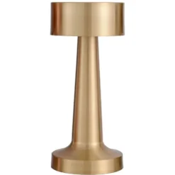 Retro Uppladdningsbar Bordslampa av Metall Dimmer Guld
