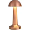 Retro Uppladdningsbar Bordslampa av Metall Dimmer Koppar