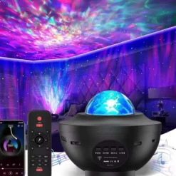 RGB Stjärnprojektor LED Nattlampa med Bluetooth Högtalare och Fjärrkontroll