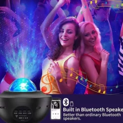 RGB Stjärnprojektor LED Nattlampa med Bluetooth Högtalare och Fjärrkontroll
