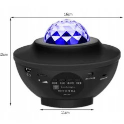 RGB Stjärnprojektor LED Nattlampa med Bluetooth Högtalare och Fjärrkontroll