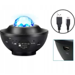 RGB Stjärnprojektor LED Nattlampa med Bluetooth Högtalare och Fjärrkontroll