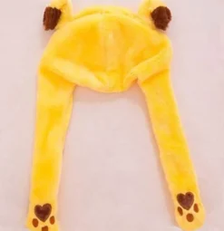 Rolig plysch Pikachu hatt, öronrörelsehoppa, Cosplaydräkter