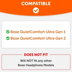 Öronkuddar för Bose QuietComfort Ultra 1 och 2