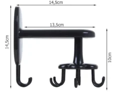 Roterbar hängare med 8 krokar