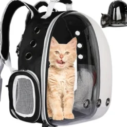 Ryggsäck med ventilation för katt och småhund