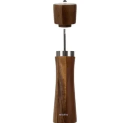 Salt- och pepparkvarn set 2-pack akaciaträ 21 cm keramisk kvarn