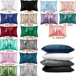 Satin örngott - Kuddfodral - 50 x 66cm - 2-pack