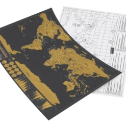 Scratch Map världskarta 82 x 59 cm