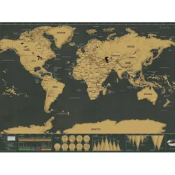 Scratch Map världskarta 82 x 59 cm
