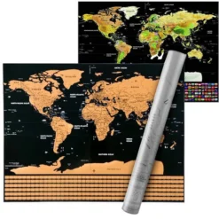 Scratch Map världskarta 82 x 59 cm