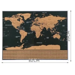 Scratch Map världskarta 82 x 59 cm