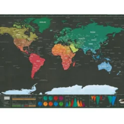 Scratch Map världskarta 82 x 59 cm