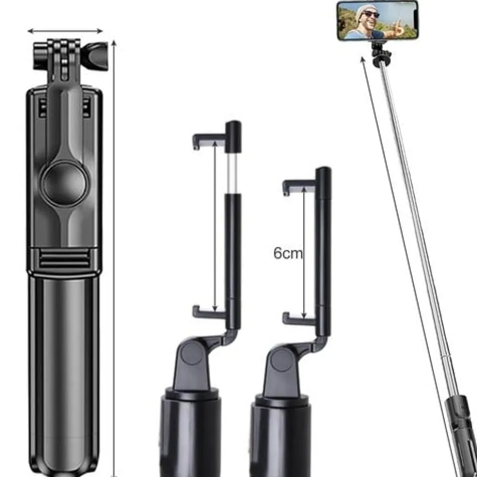 Selfiestick / tripod mobilstativ med bluetooth fjärrkontroll