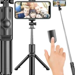 Selfiestick / tripod mobilstativ med bluetooth fjärrkontroll