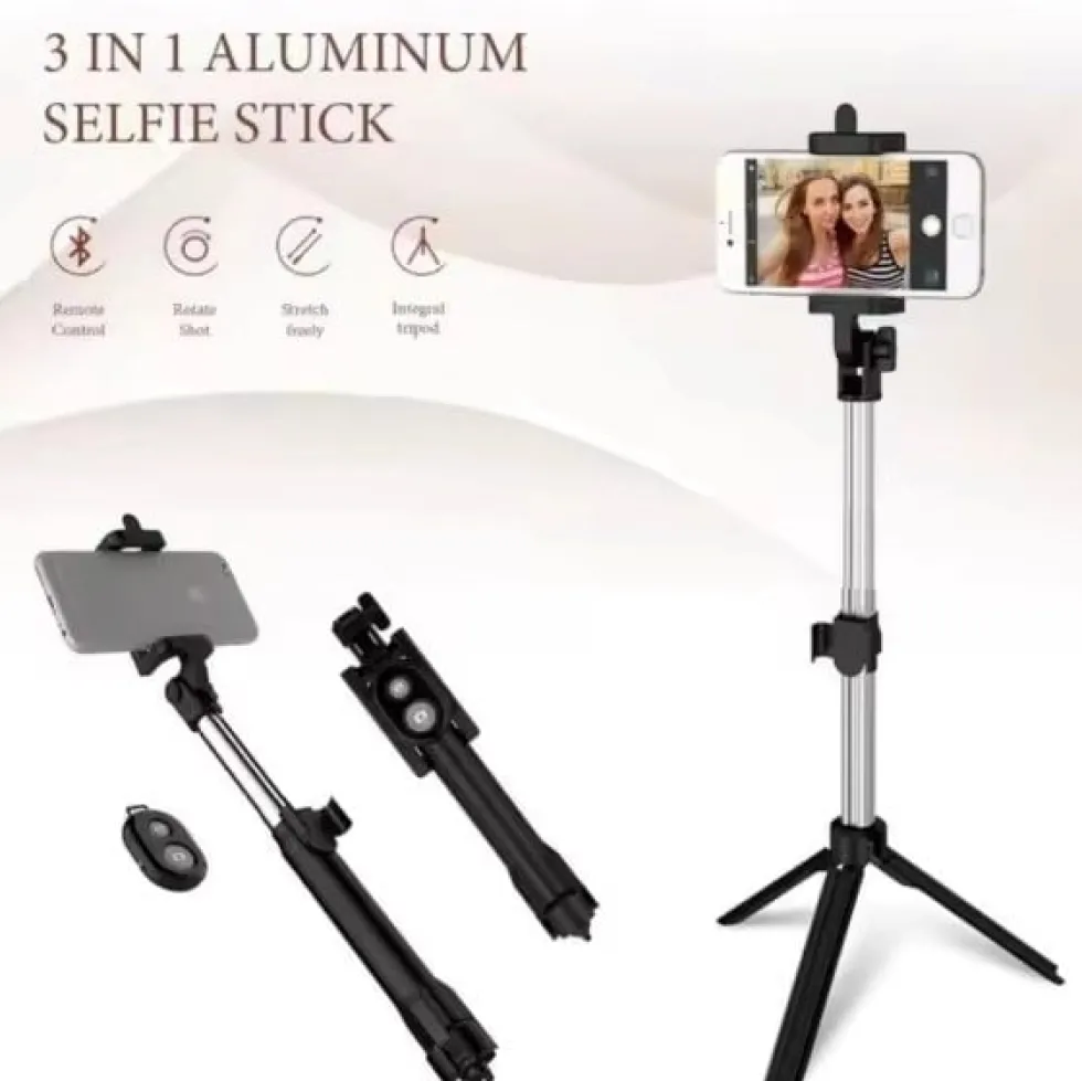 Selfiestick / tripod mobilstativ med bluetooth fjärrkontroll