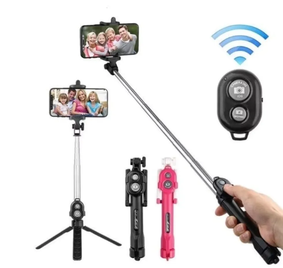 Selfiestick / tripod mobilstativ med bluetooth fjärrkontroll