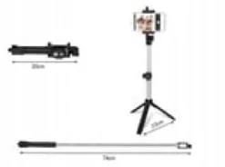Selfiestick / tripod mobilstativ med bluetooth fjärrkontroll
