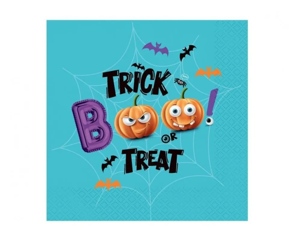 Servetter med Trick or Treat-motiv 20-pack